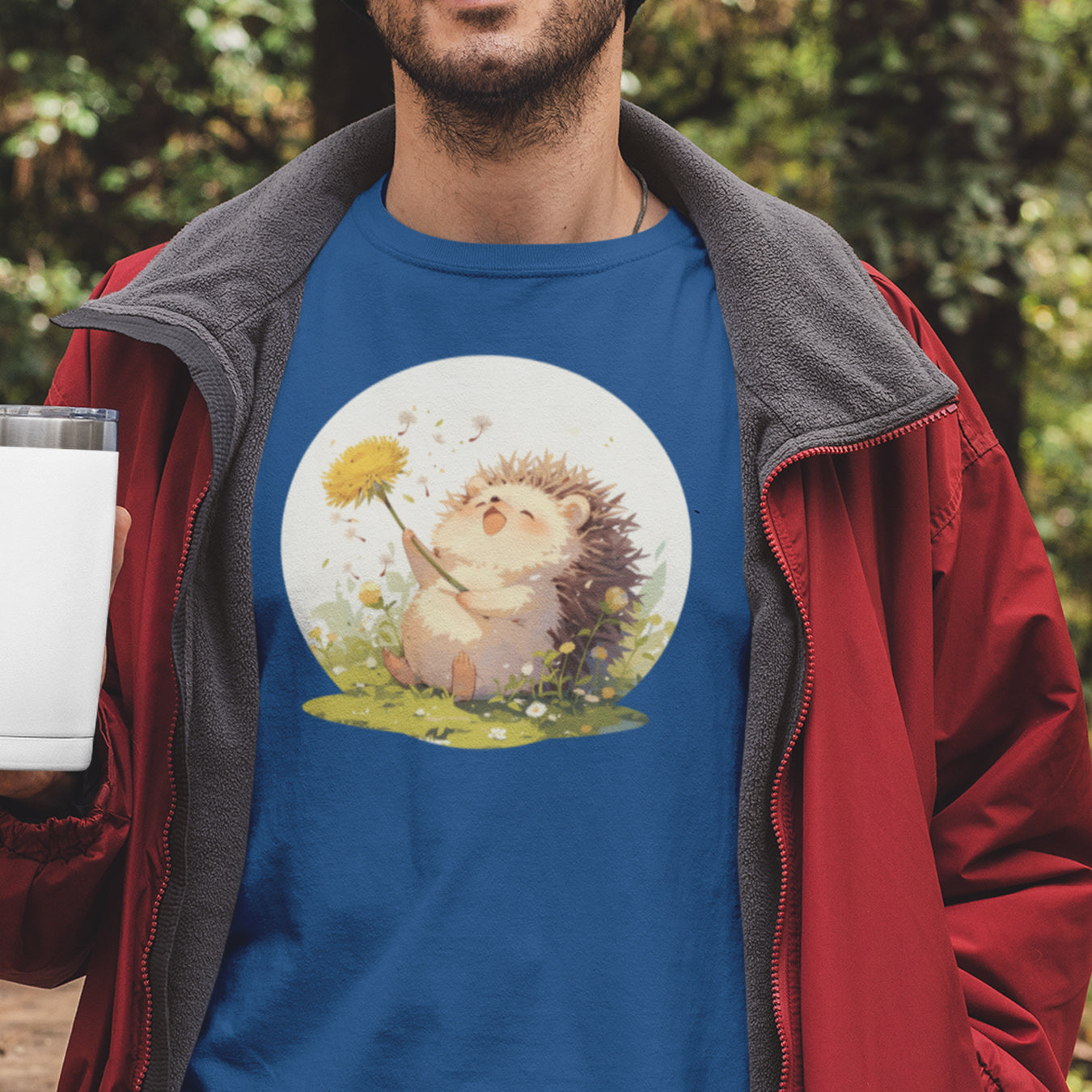 Igel mit Löwenzahn T-Shirt