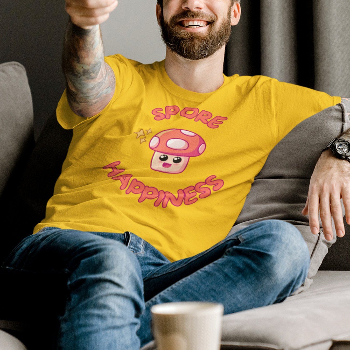 Pilz spore happiness T-Shirt