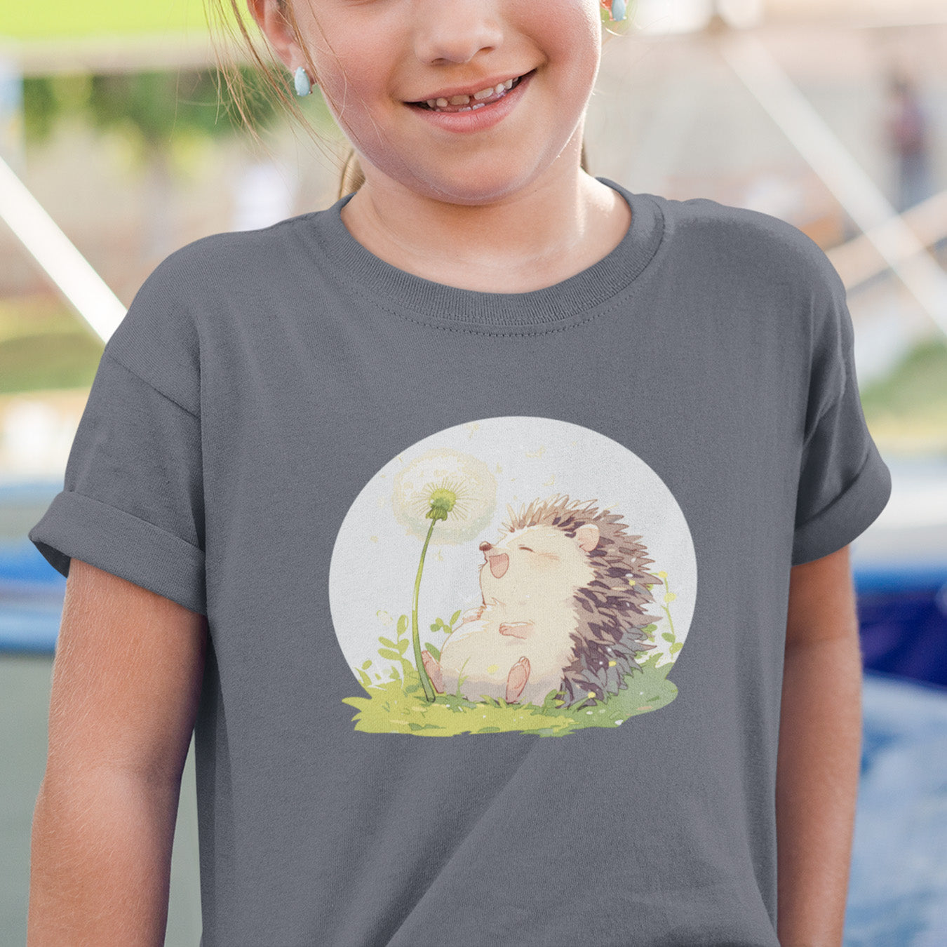 Happy Igel Pusteblume Kinder T-Shirt