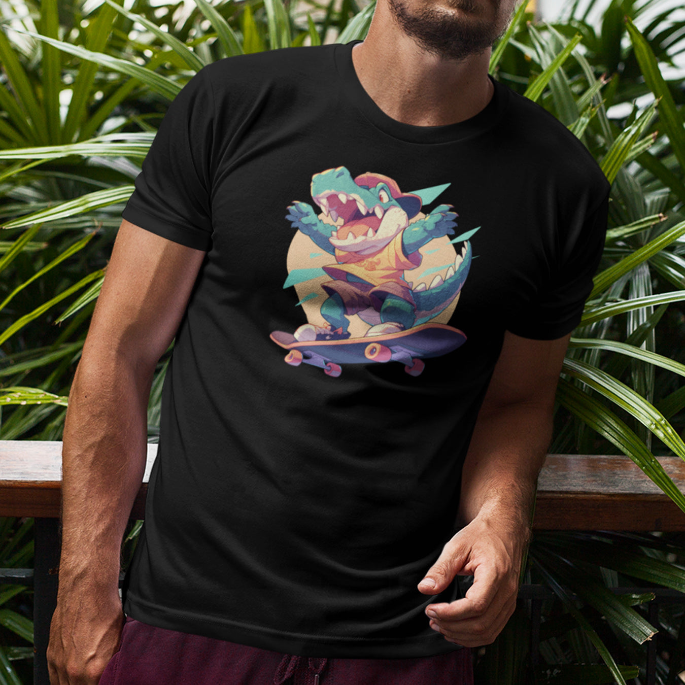 Skateboard Krokodil yay T-Shirt