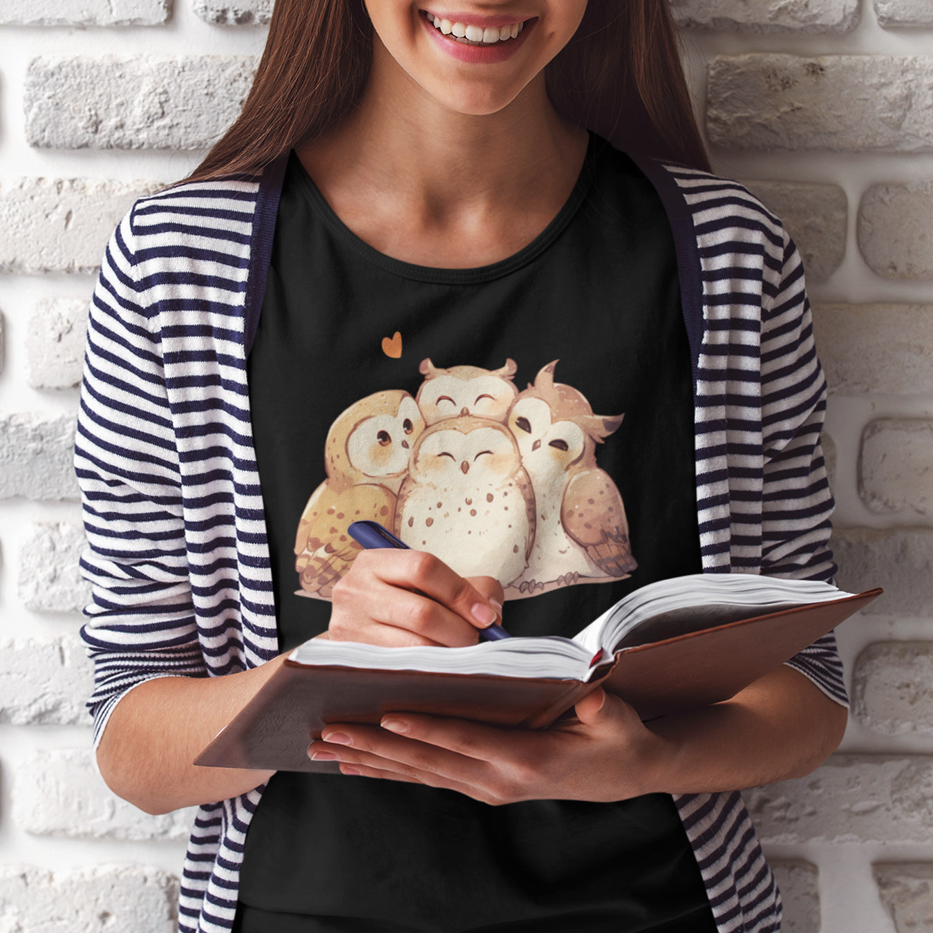Kuschel Eulen T-Shirt