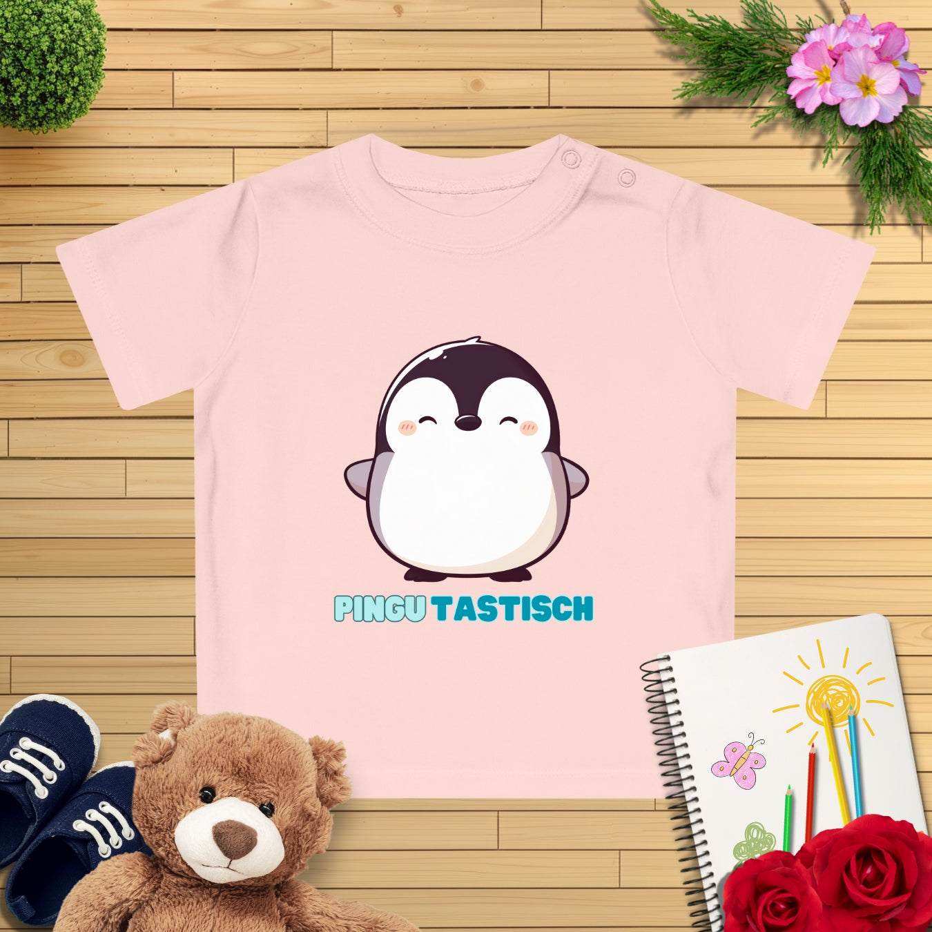 Happy Pinguin Baby T-Shirt