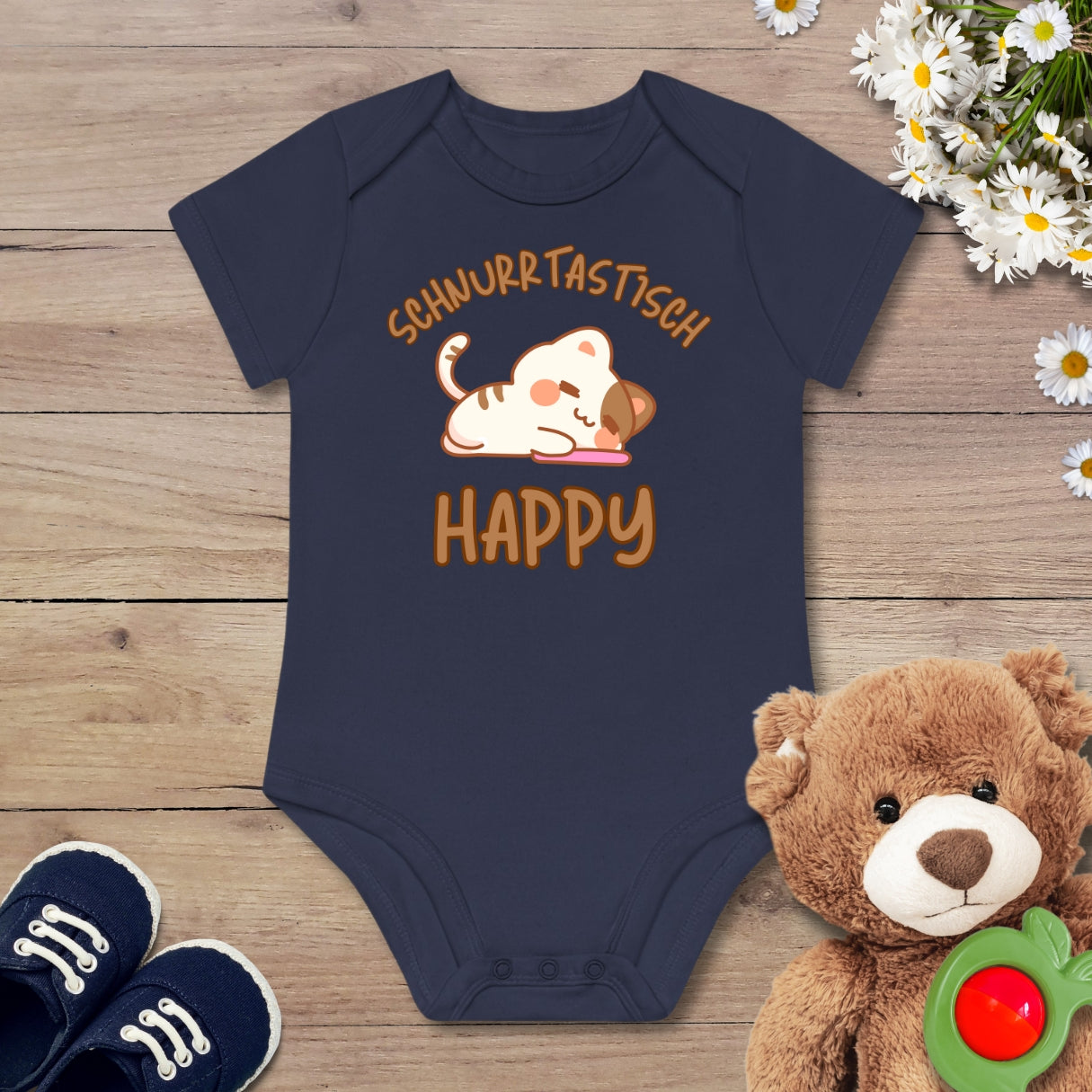 Happy Katze Kurzarm Body