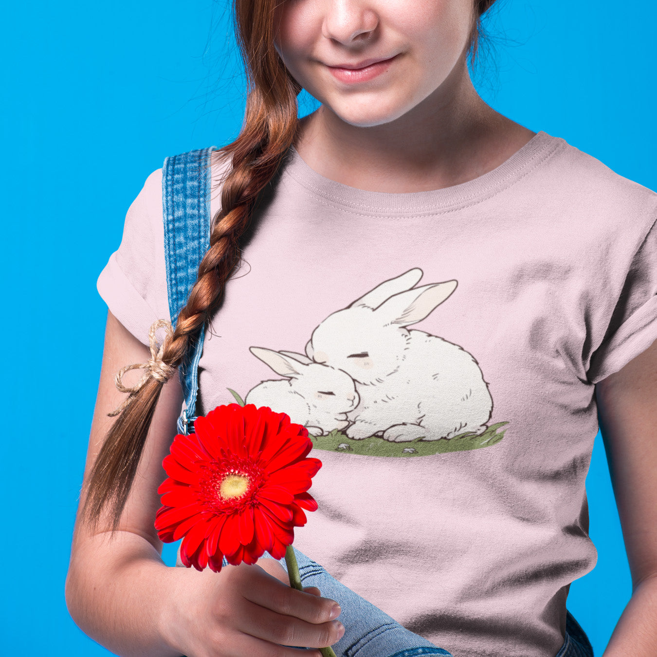 Kuschel Hasen Kinder T-Shirt