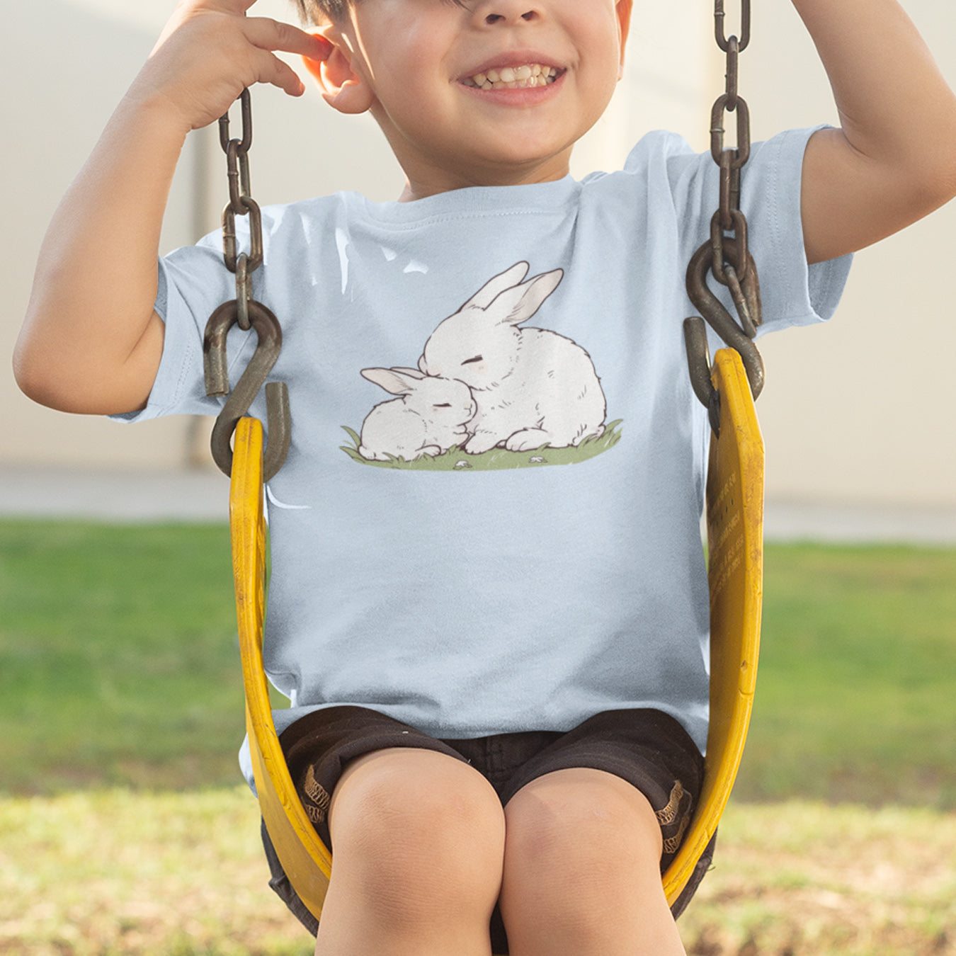 Kuschel Hasen Kinder T-Shirt