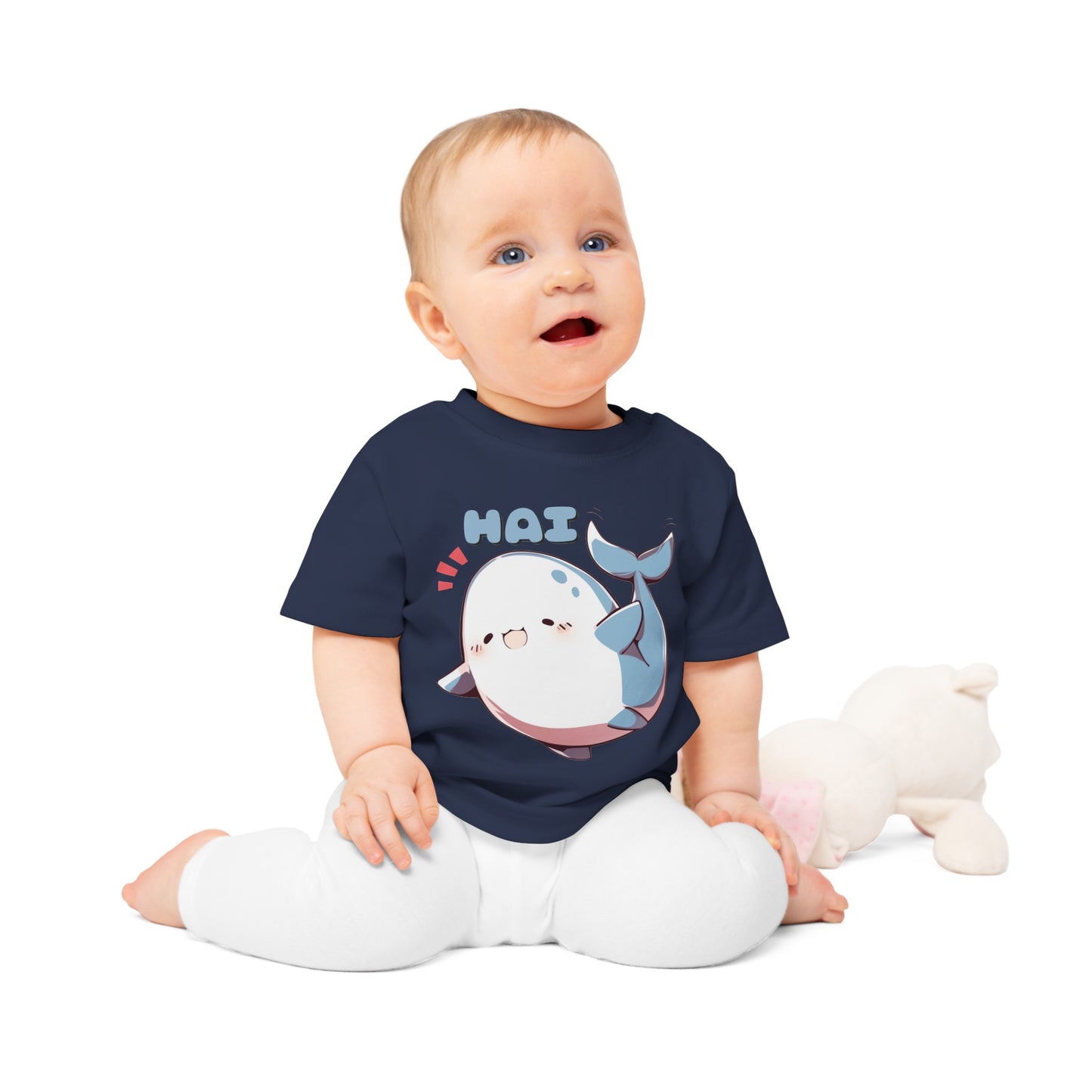 Kawaii winkender HAI Baby T-Shirt