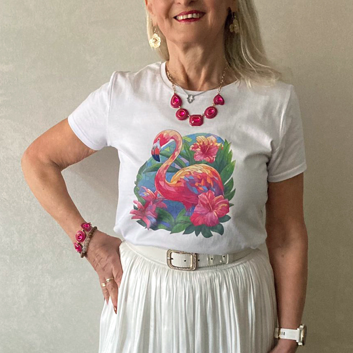 Flamingo Mosaik T-Shirt