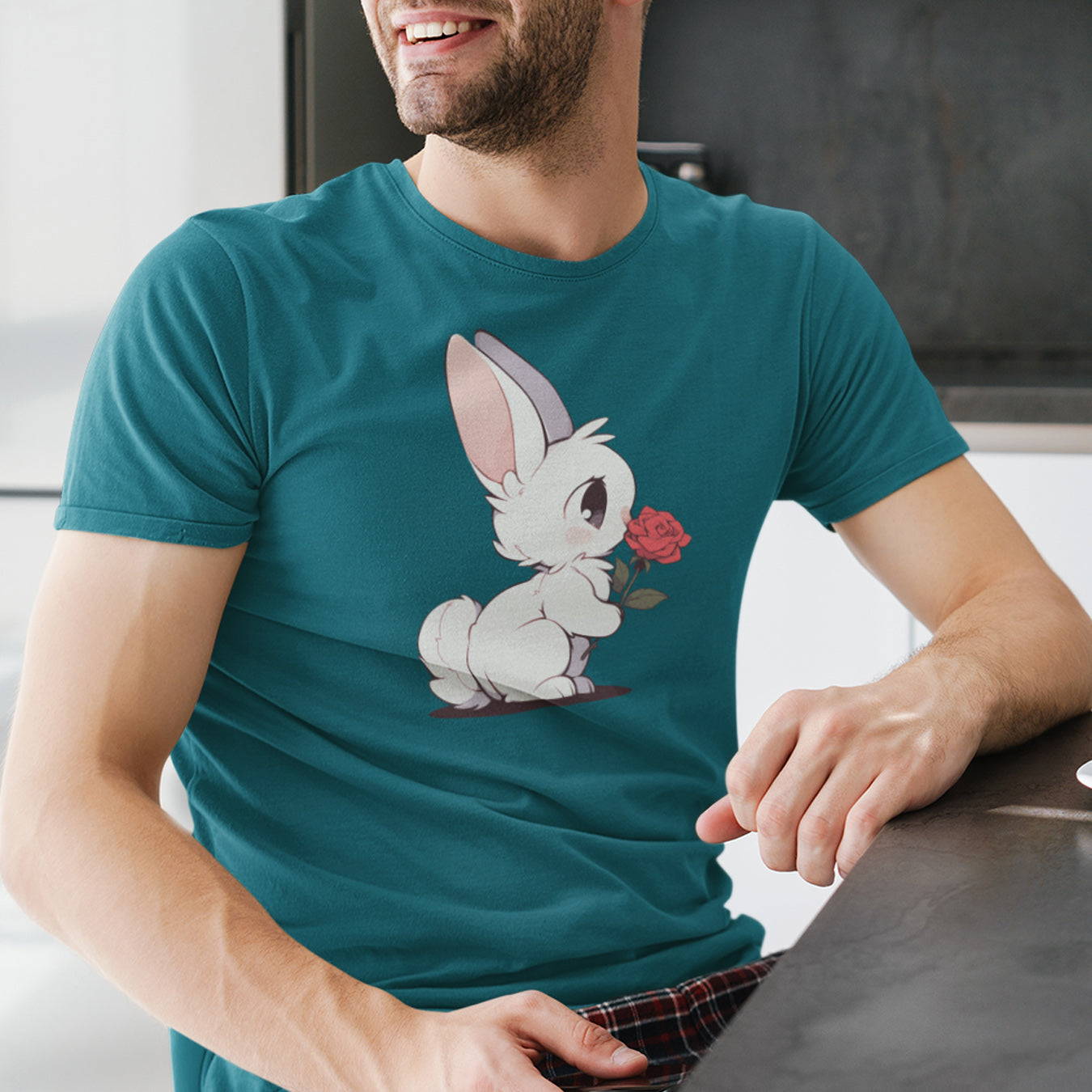 Häschen mit Rose T-Shirt