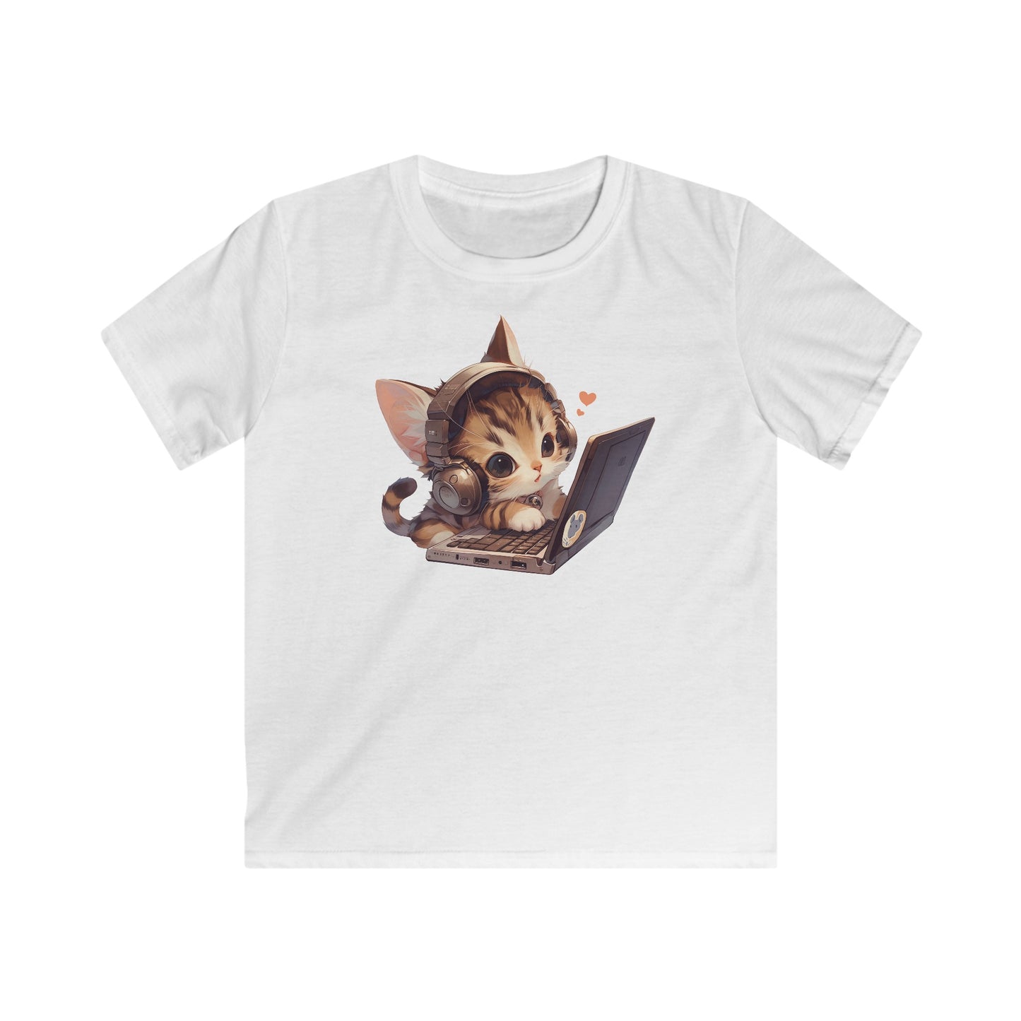 Kawaii Laptop Kitty Kinder T-Shirt