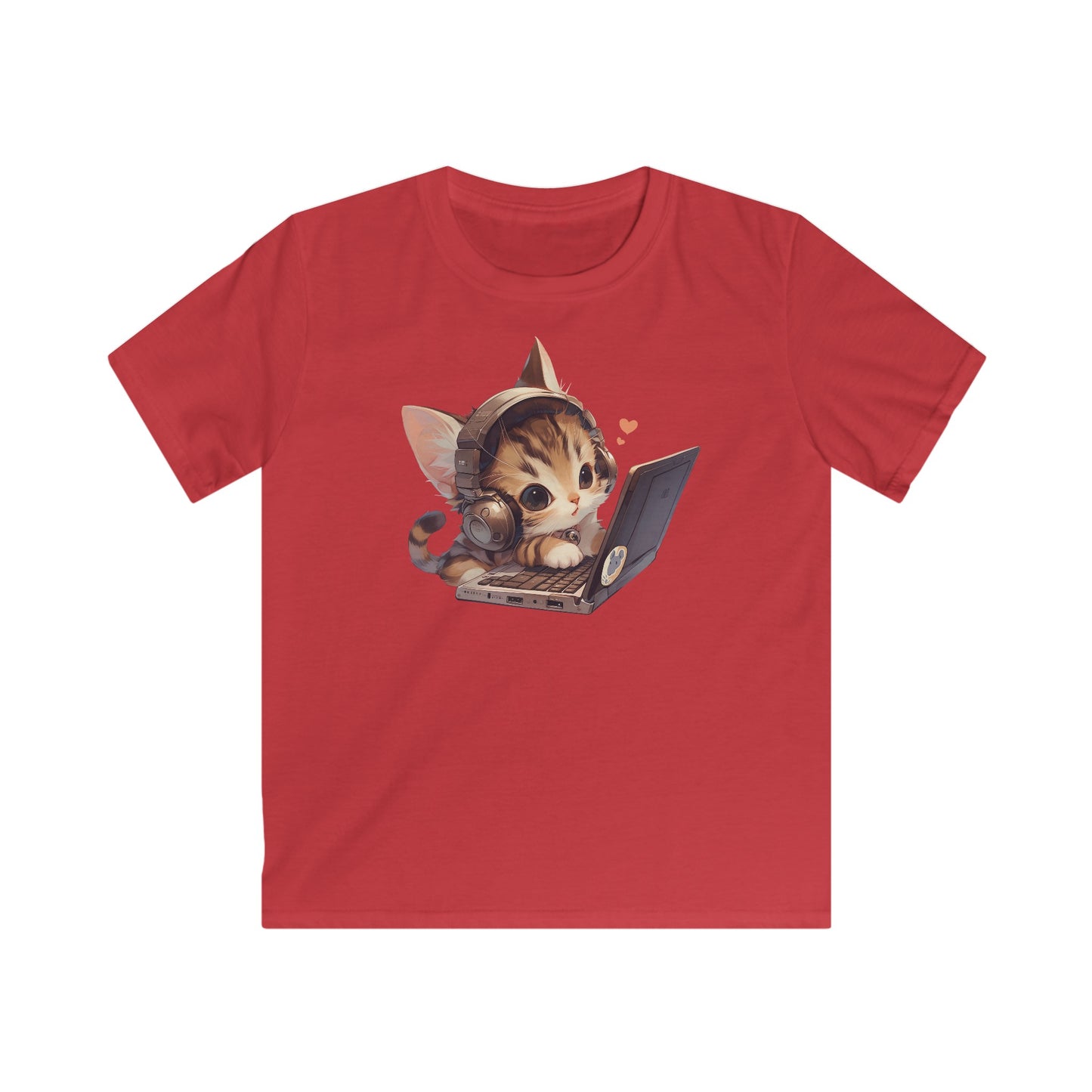 Kawaii Laptop Kitty Kinder T-Shirt