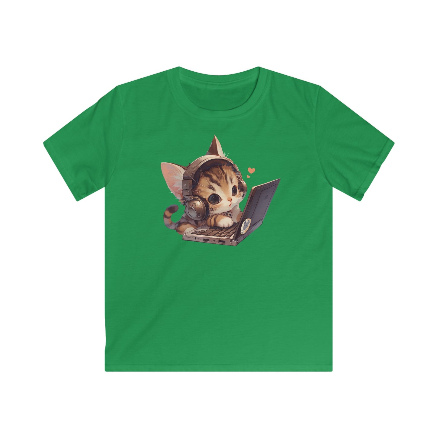 Kawaii Laptop Kitty Kinder T-Shirt