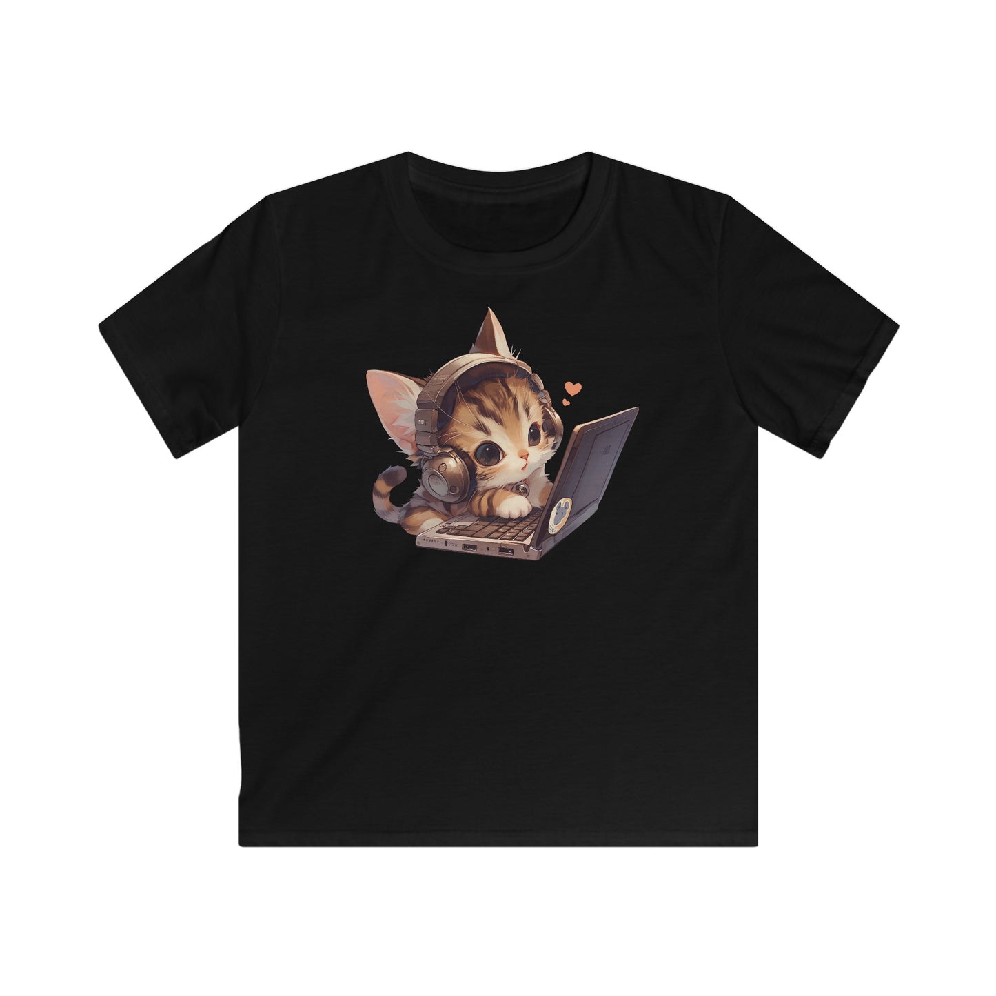 Kawaii Laptop Kitty Kinder T-Shirt