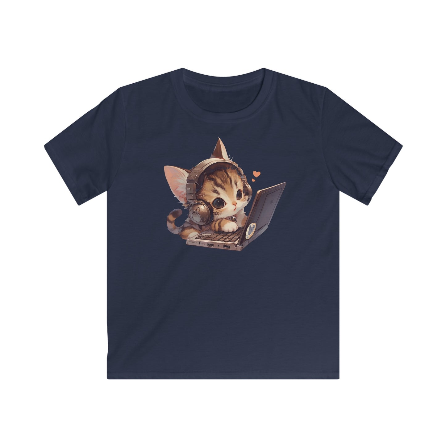 Kawaii Laptop Kitty Kinder T-Shirt