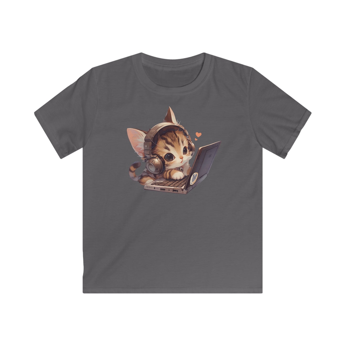 Kawaii Laptop Kitty Kinder T-Shirt