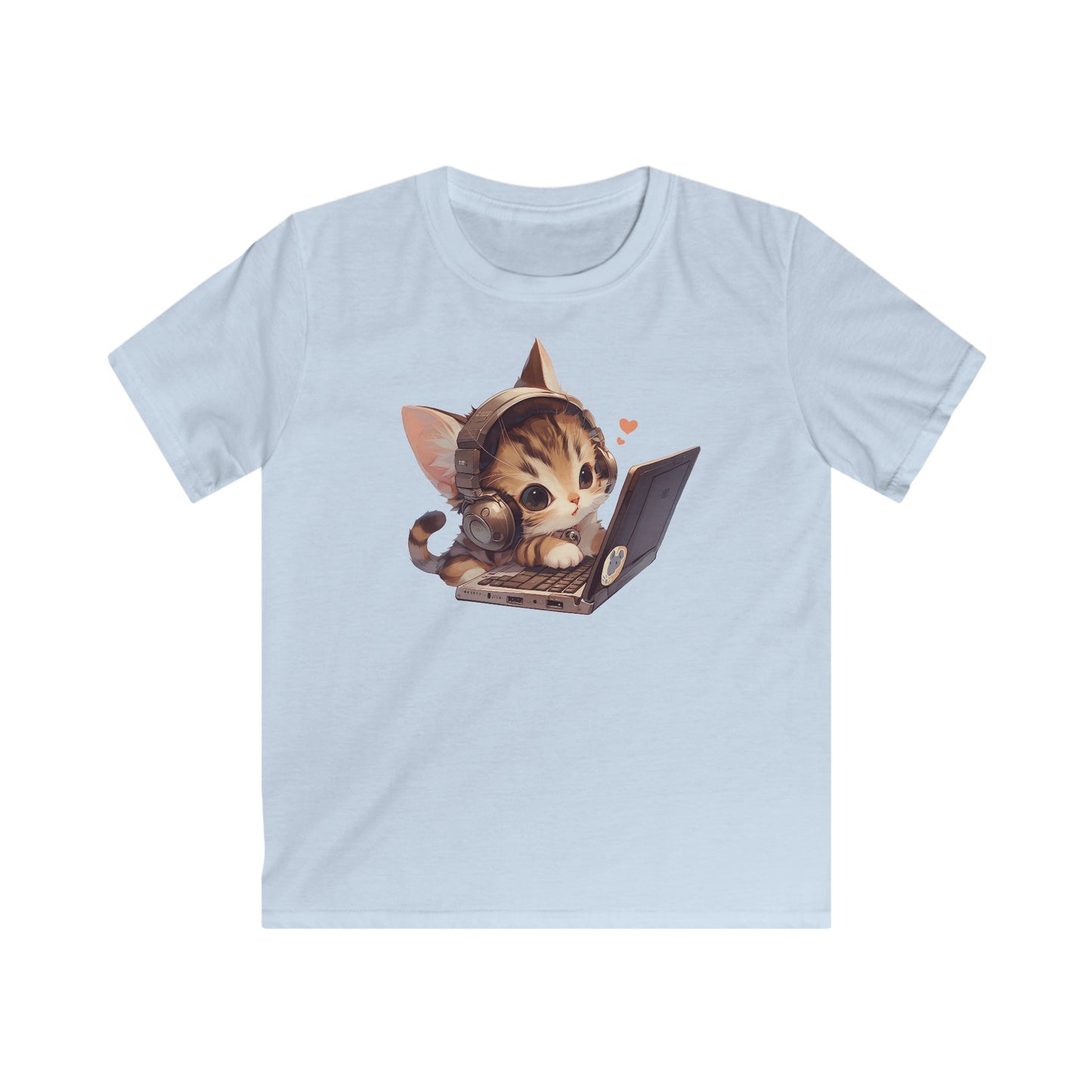 Kawaii Laptop Kitty Kinder T-Shirt