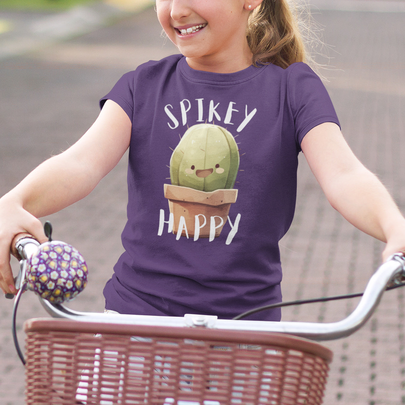 Spikey Happy Kaktus Kinder T-Shirt
