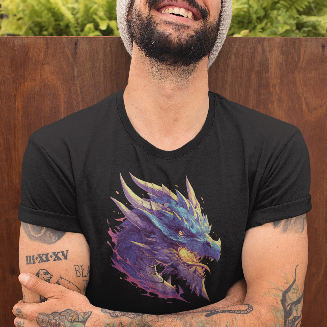blauer Drache T-Shirt