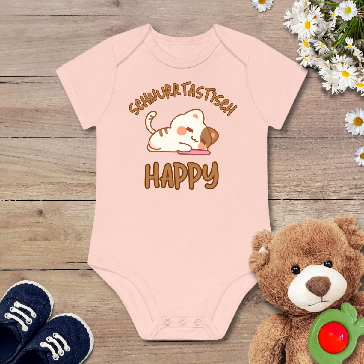 Happy Katze Kurzarm Body