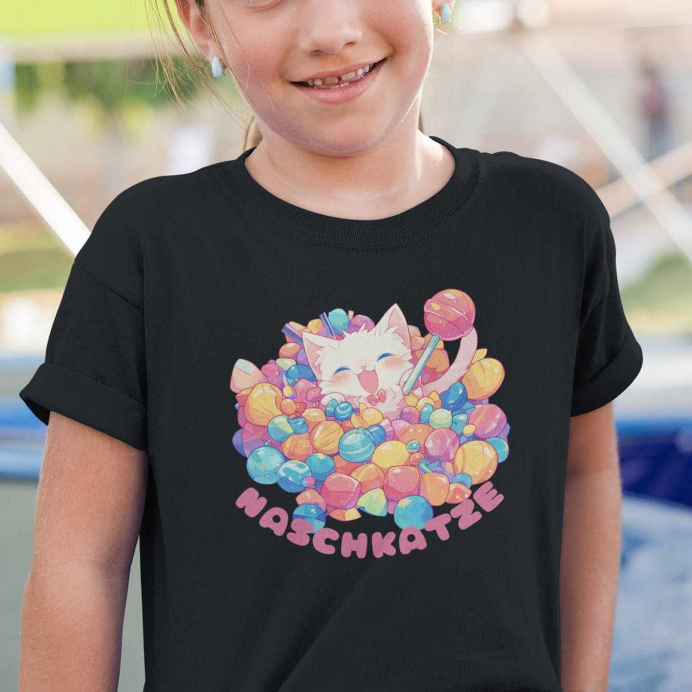 Naschkatze Kinder T-Shirt