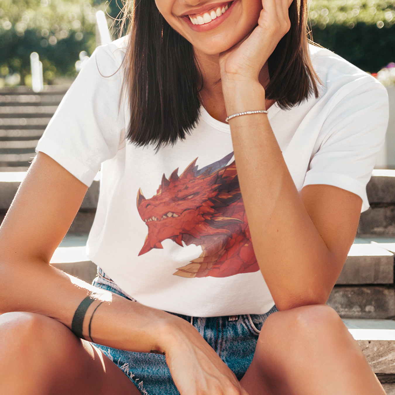 Roter Drache T-Shirt