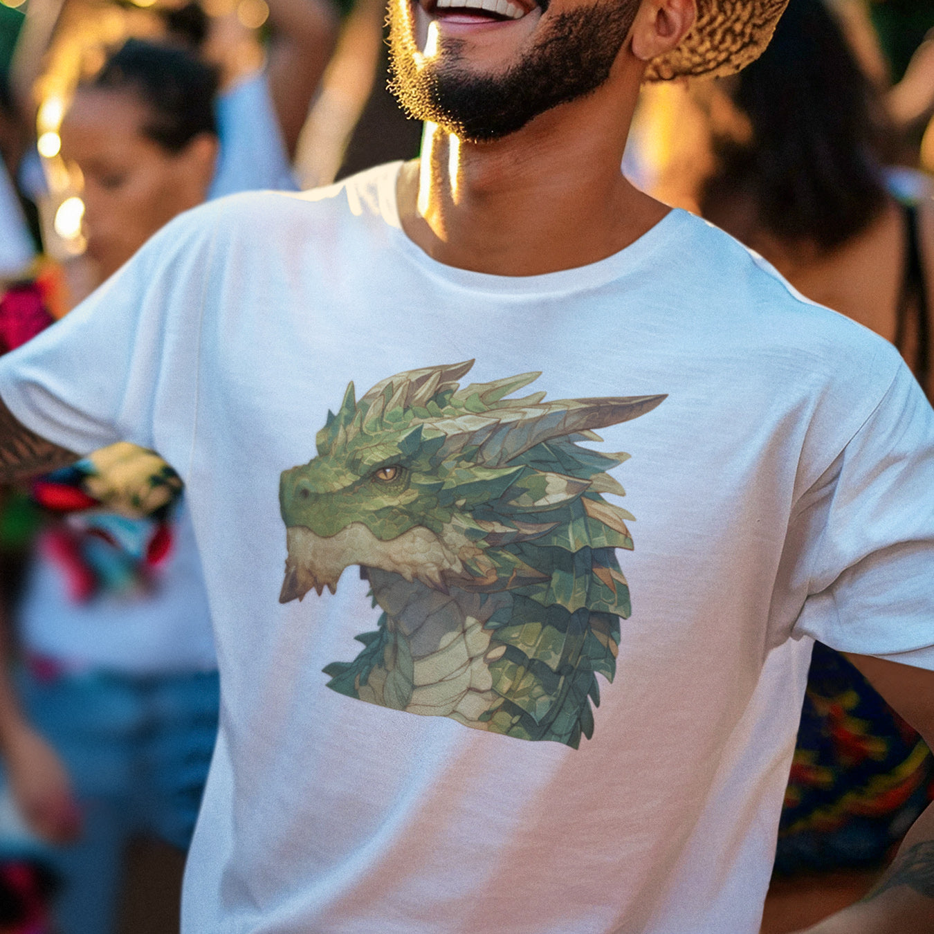 Grüner Drache T-Shirt