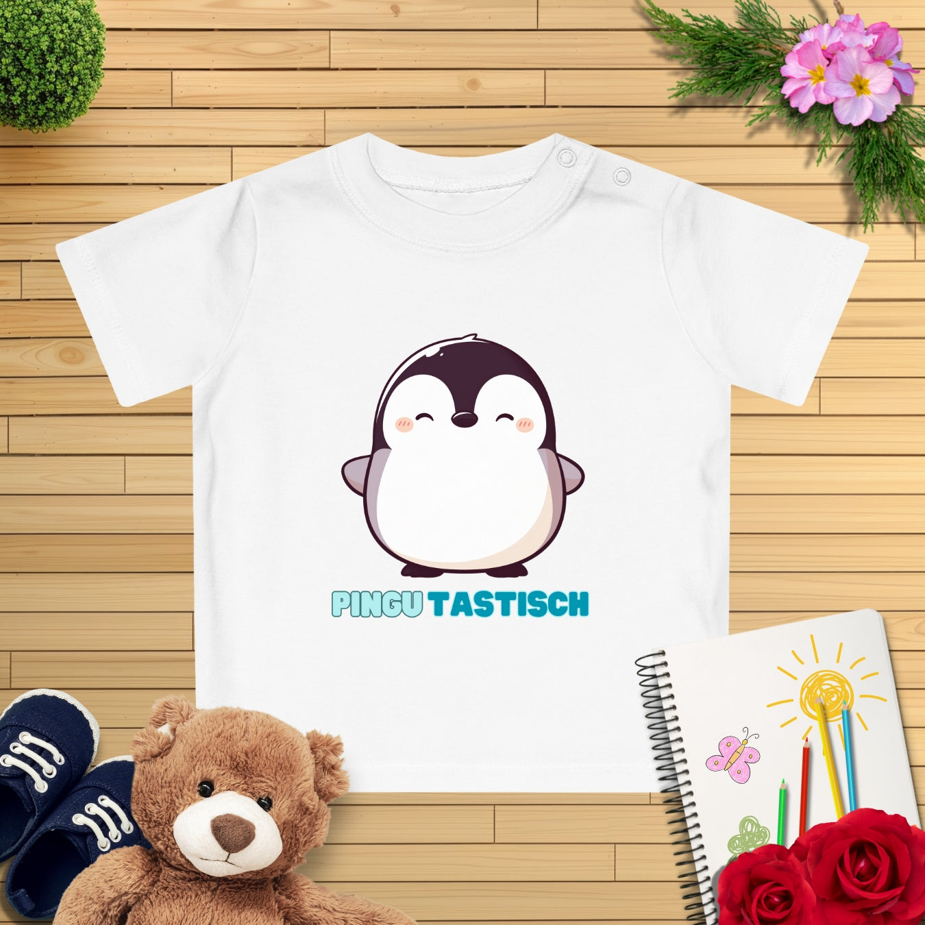Happy Pinguin Baby T-Shirt
