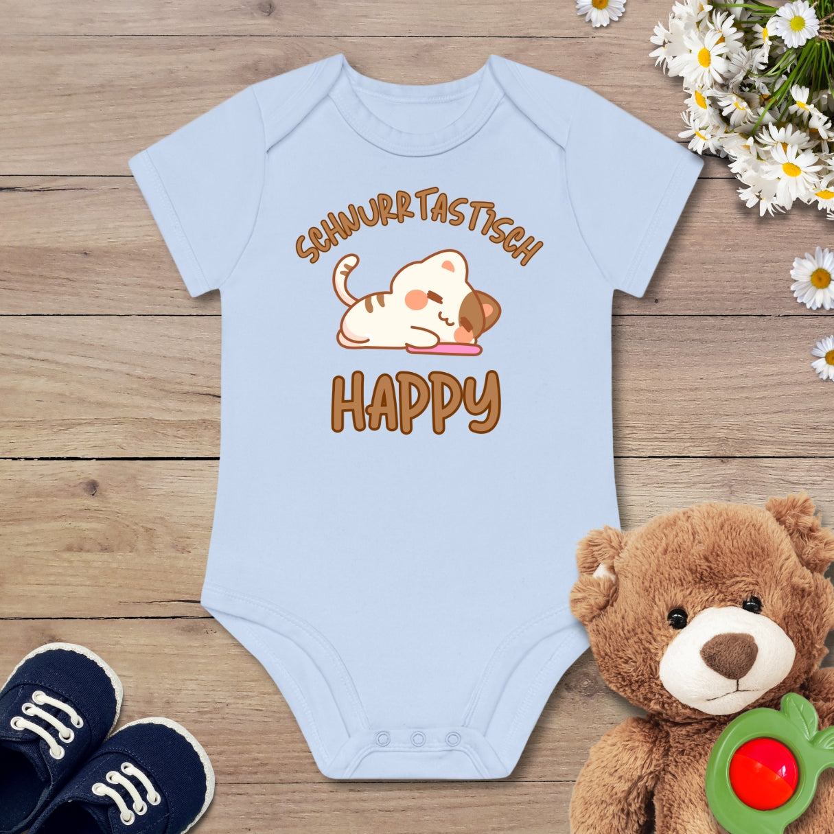 Happy Katze Kurzarm Body