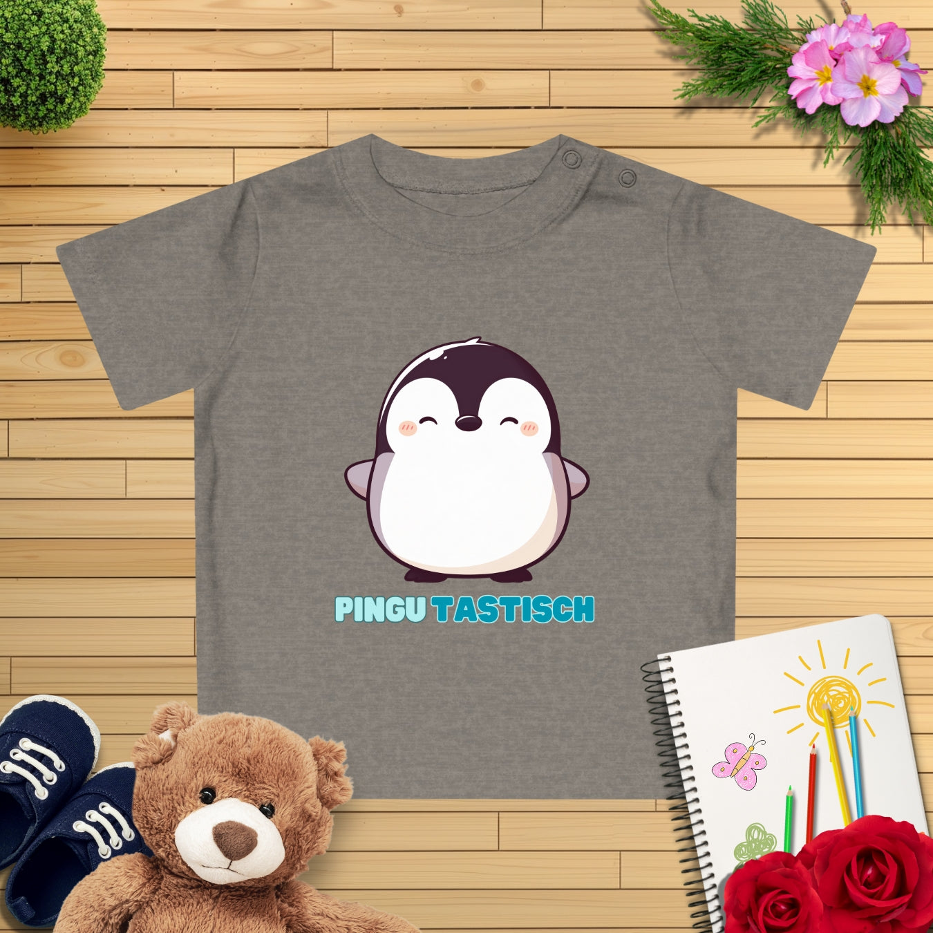 Happy Pinguin Baby T-Shirt