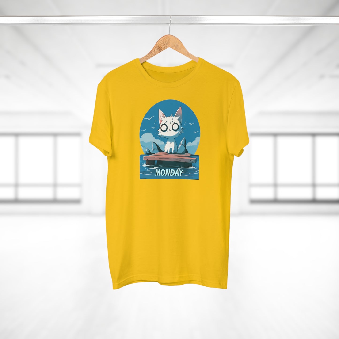 Monday Kitten mit Haien T-shirt