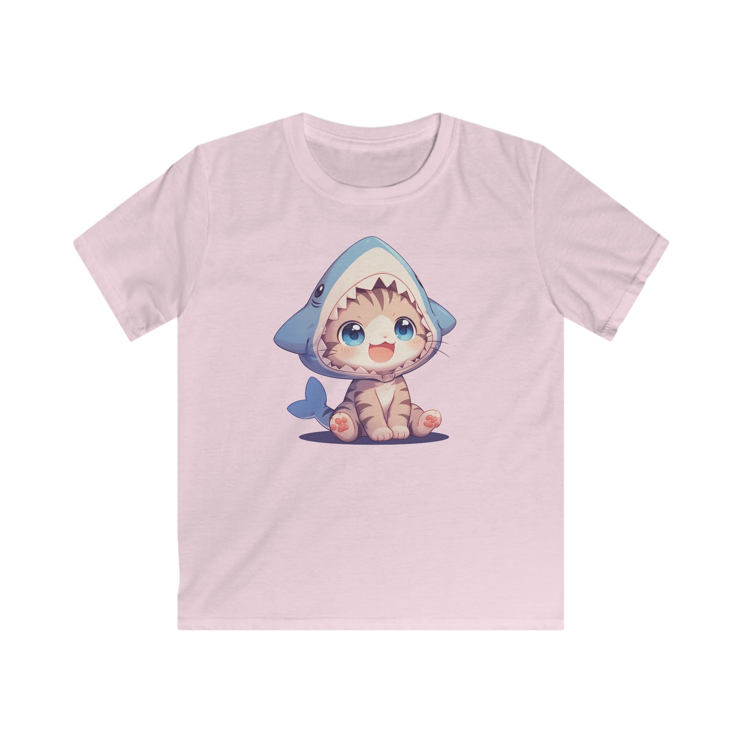 Kitten im Hai Kostüm Kinder T-Shirt