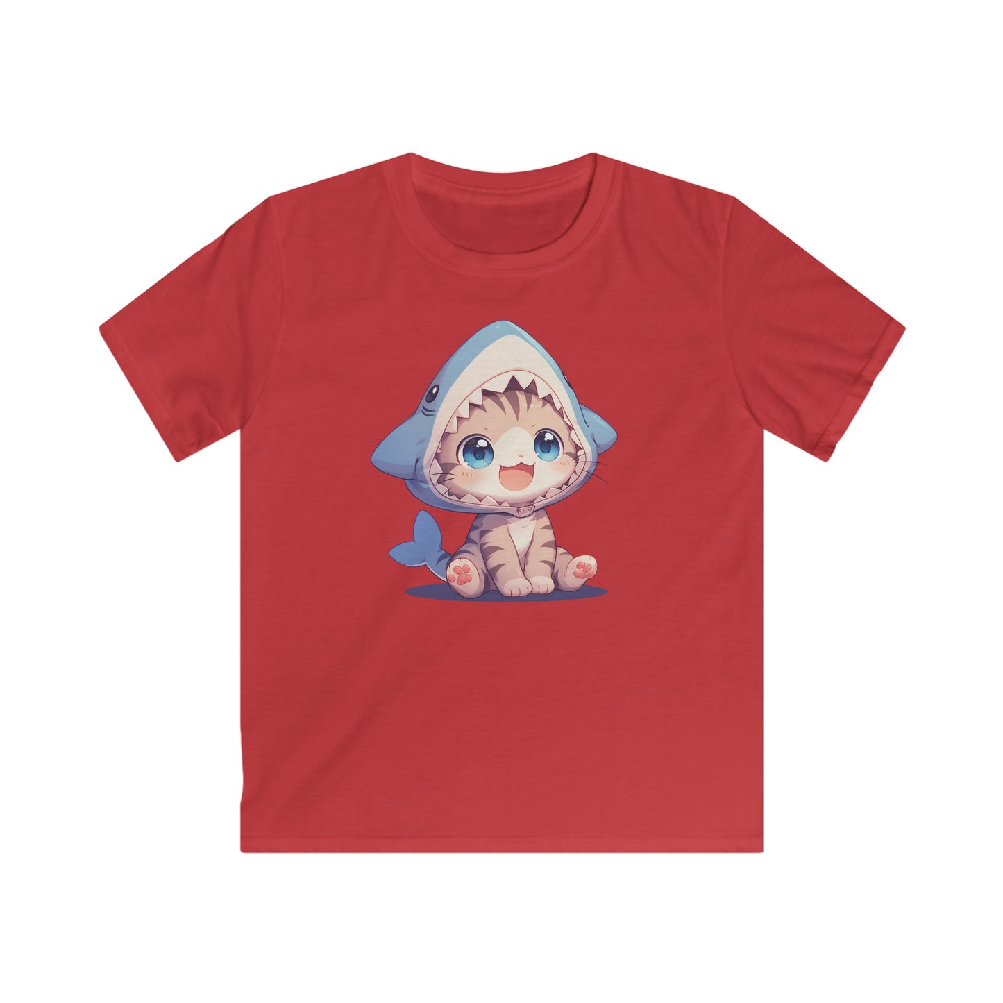 Kitten im Hai Kostüm Kinder T-Shirt