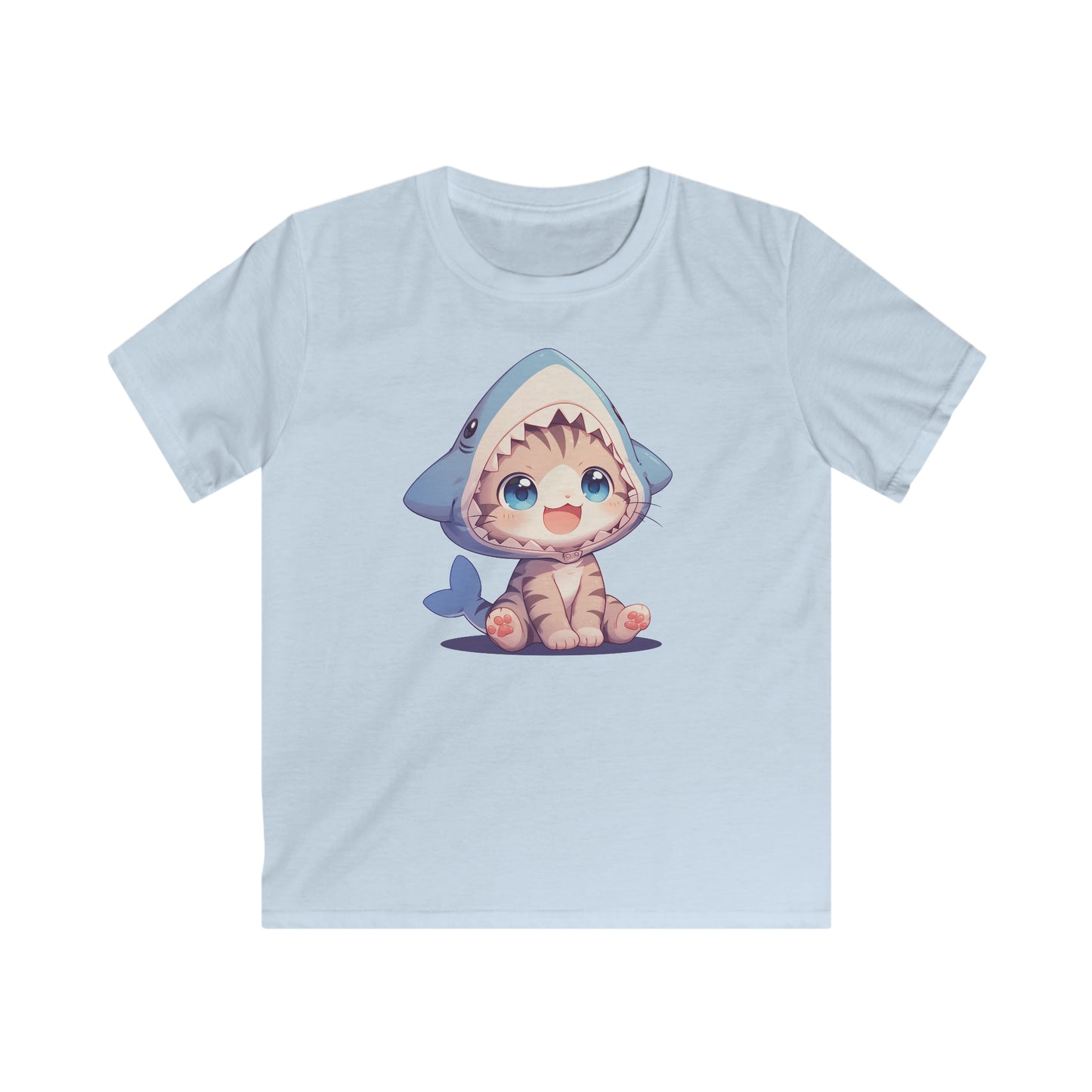 Kitten im Hai Kostüm Kinder T-Shirt