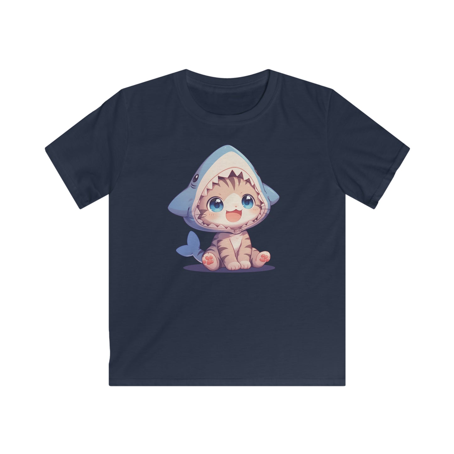 Kitten im Hai Kostüm Kinder T-Shirt