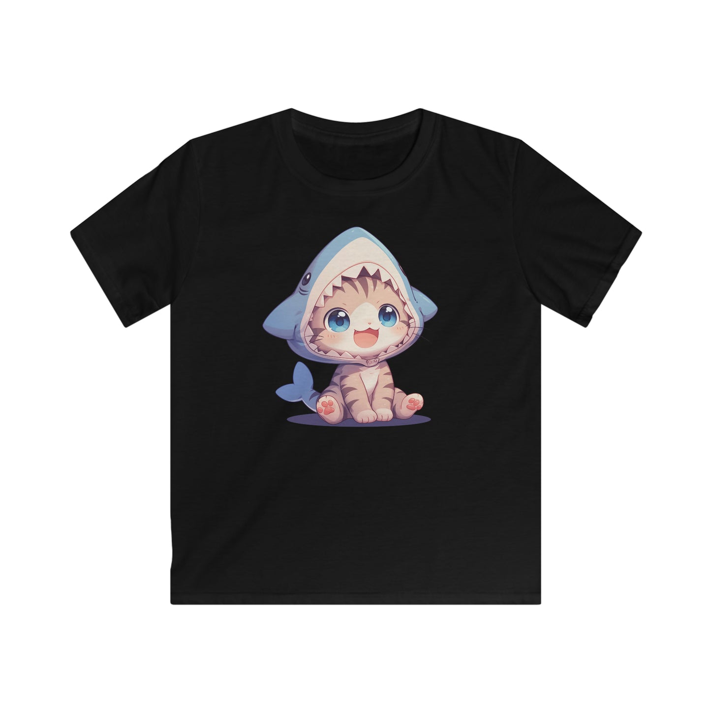 Kitten im Hai Kostüm Kinder T-Shirt