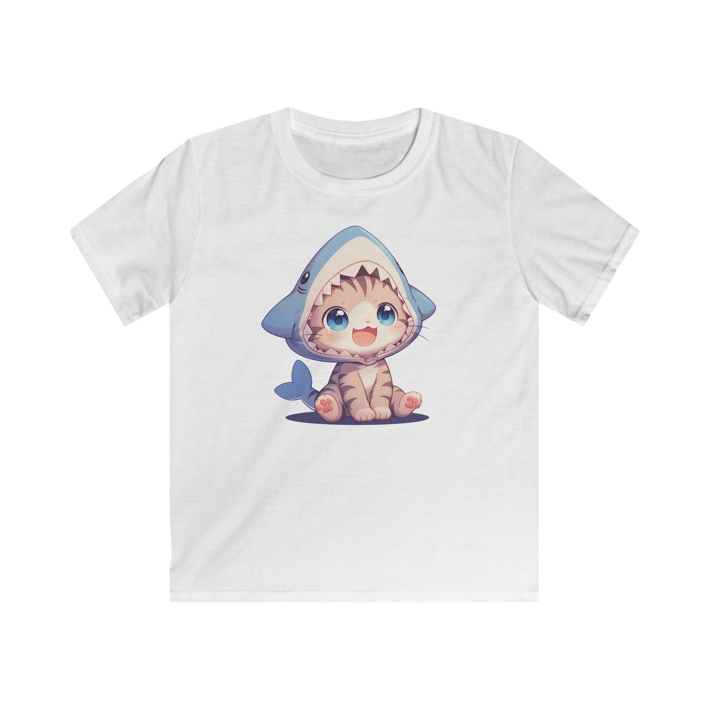 Kitten im Hai Kostüm Kinder T-Shirt