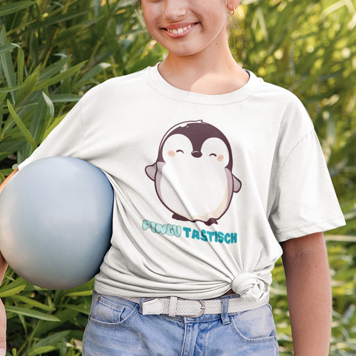 Happy Pinguin Kinder T-Shirt