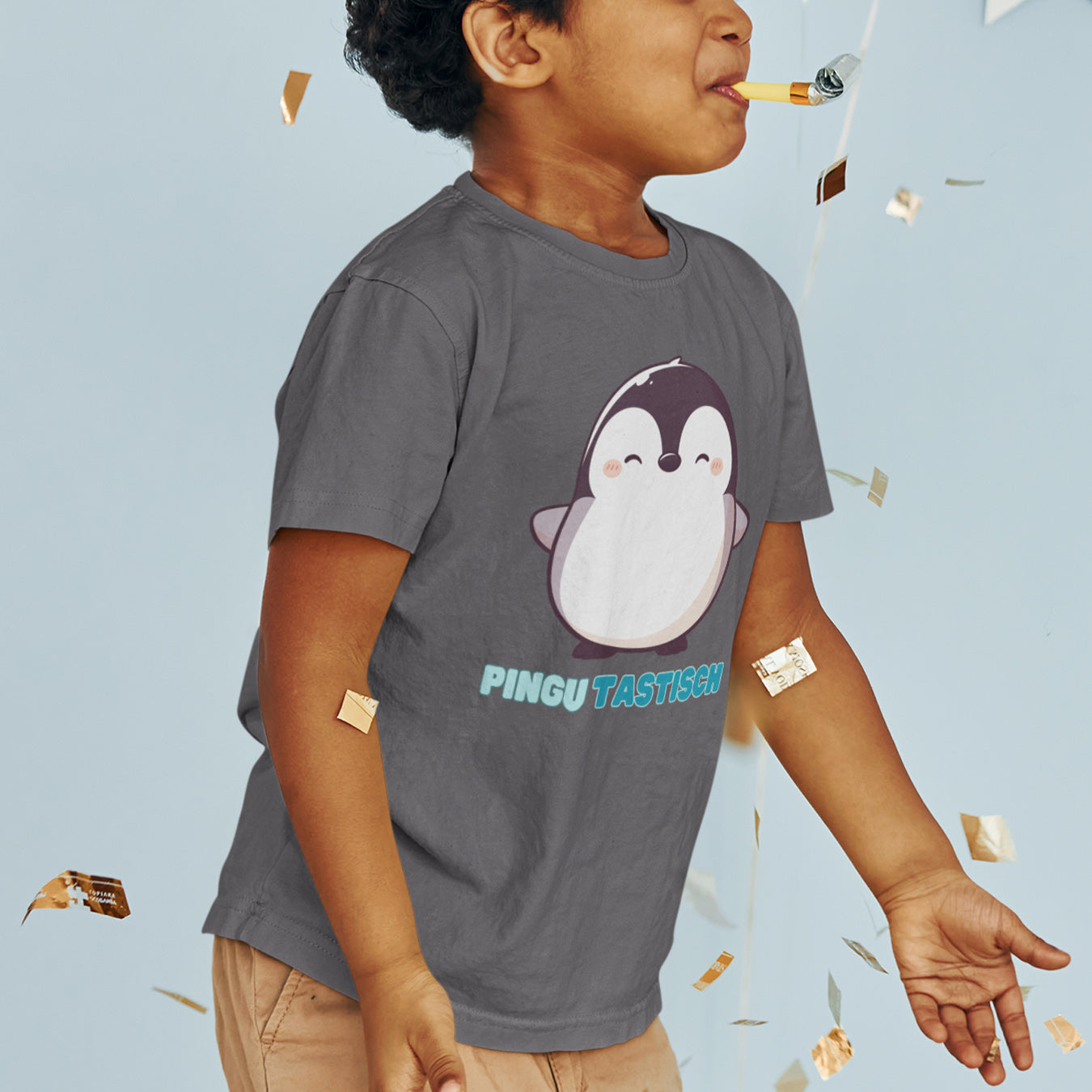 Happy Pinguin Kinder T-Shirt