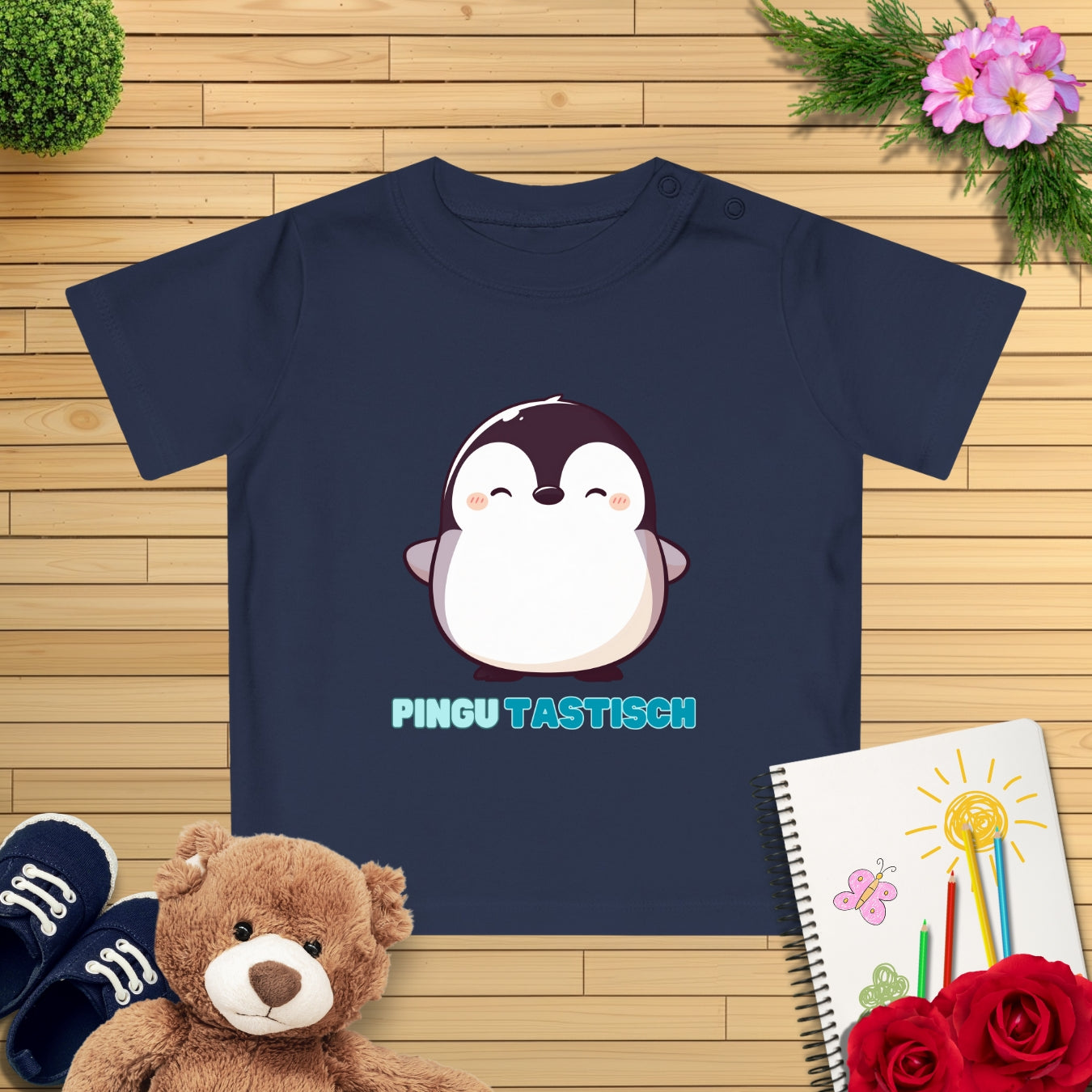 Happy Pinguin Baby T-Shirt