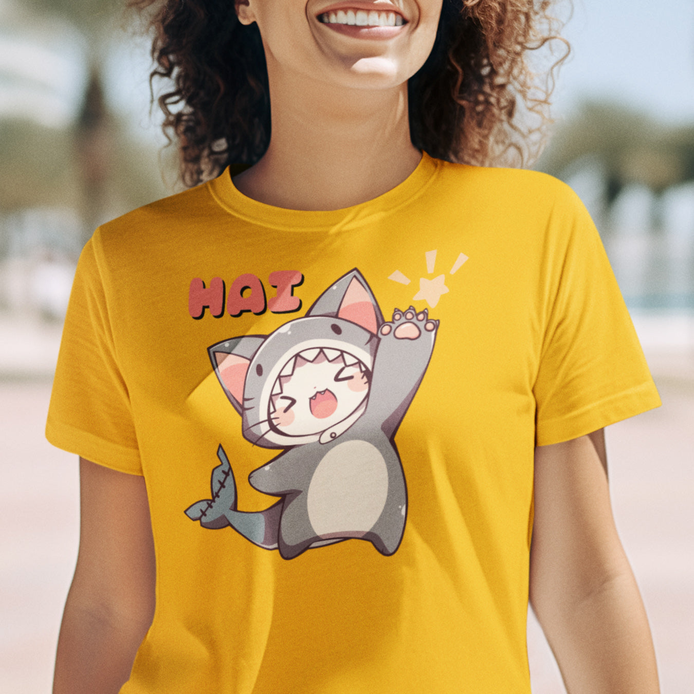Katzenhai ruft "HAI" T-Shirt
