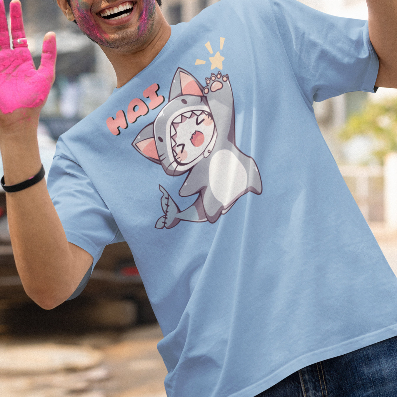 Katzenhai ruft "HAI" T-Shirt