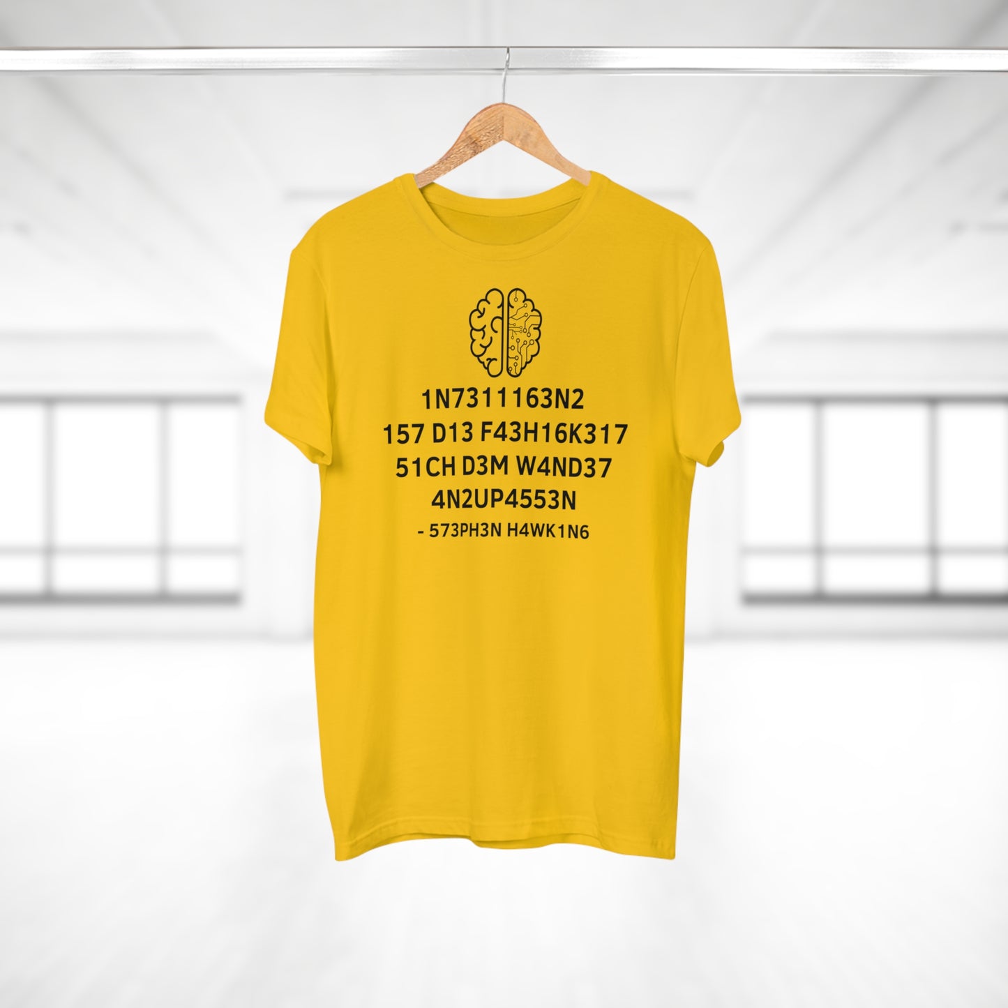 Hawking Zitat Leetspeak T-Shirt