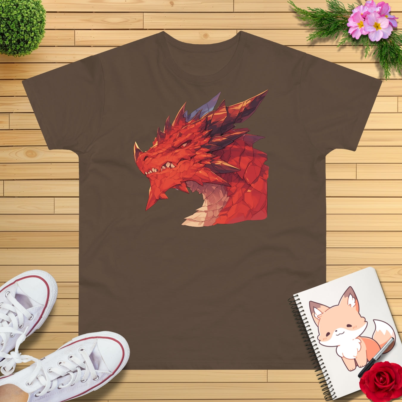 Roter Drache T-Shirt
