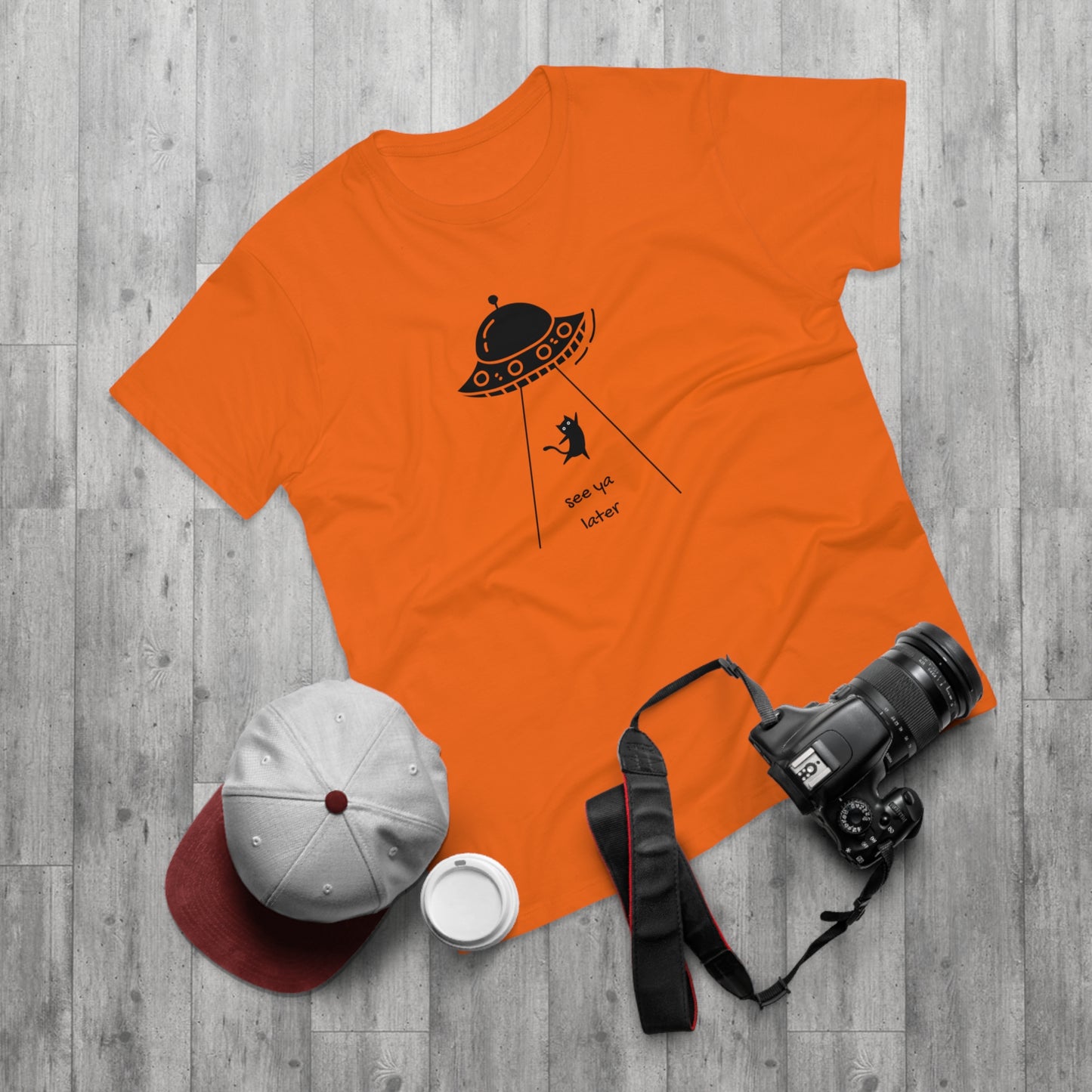 Kawaii Ufo Katze T-Shirt