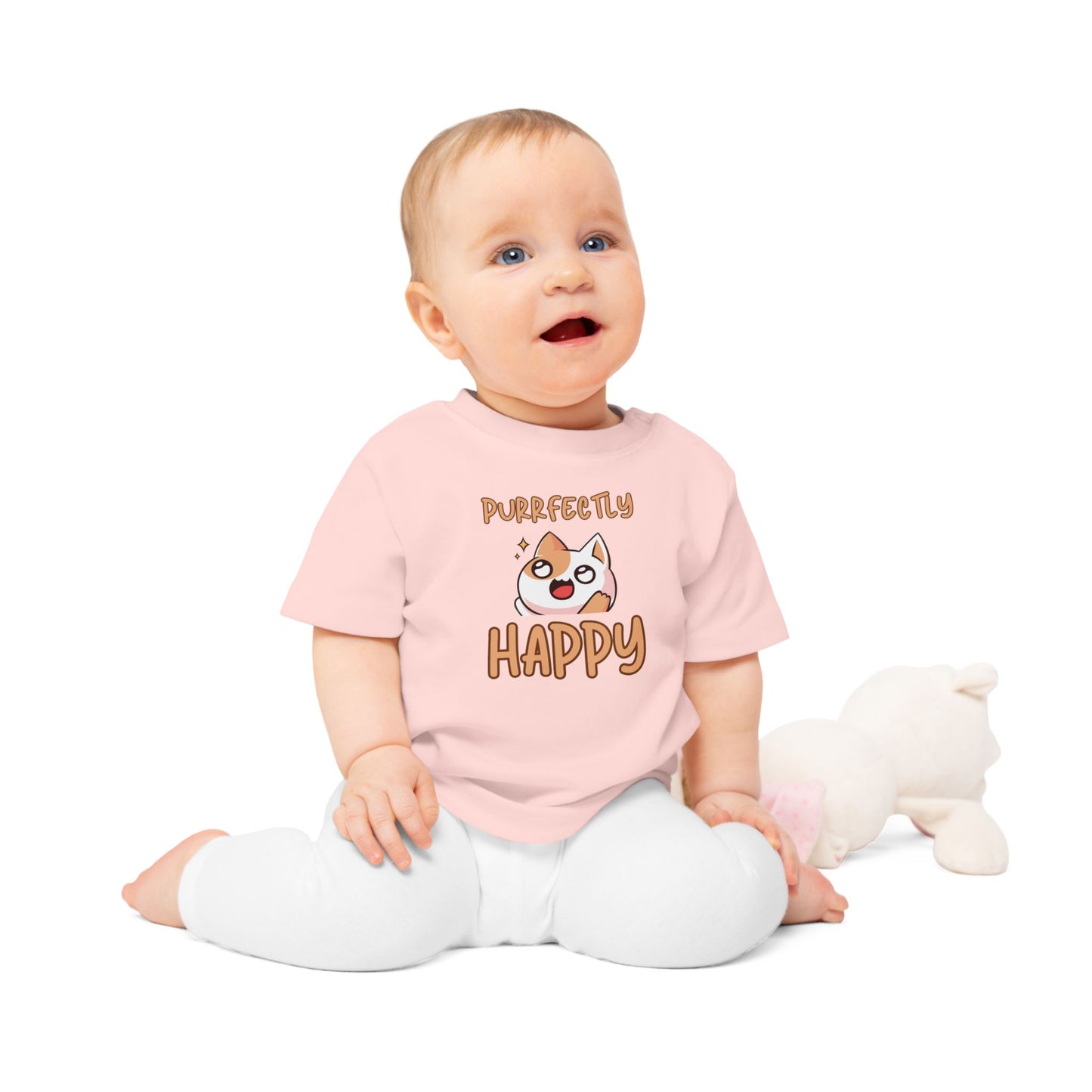 Purrfectly Happy Katze Baby T-Shirt