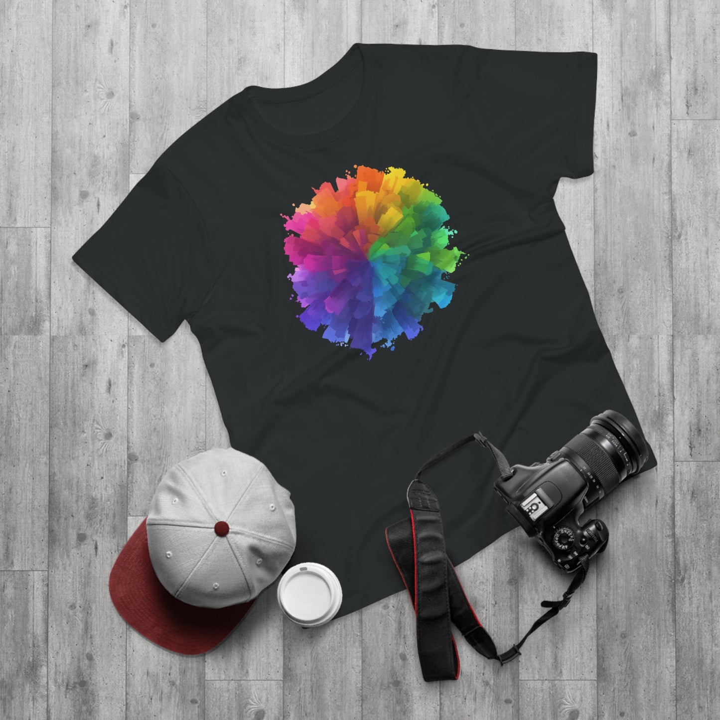 Farb splash Grafik-T-Shirt