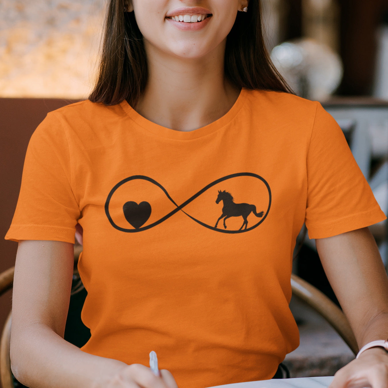 Unendlichkeit Herz & Pferd T-Shirt