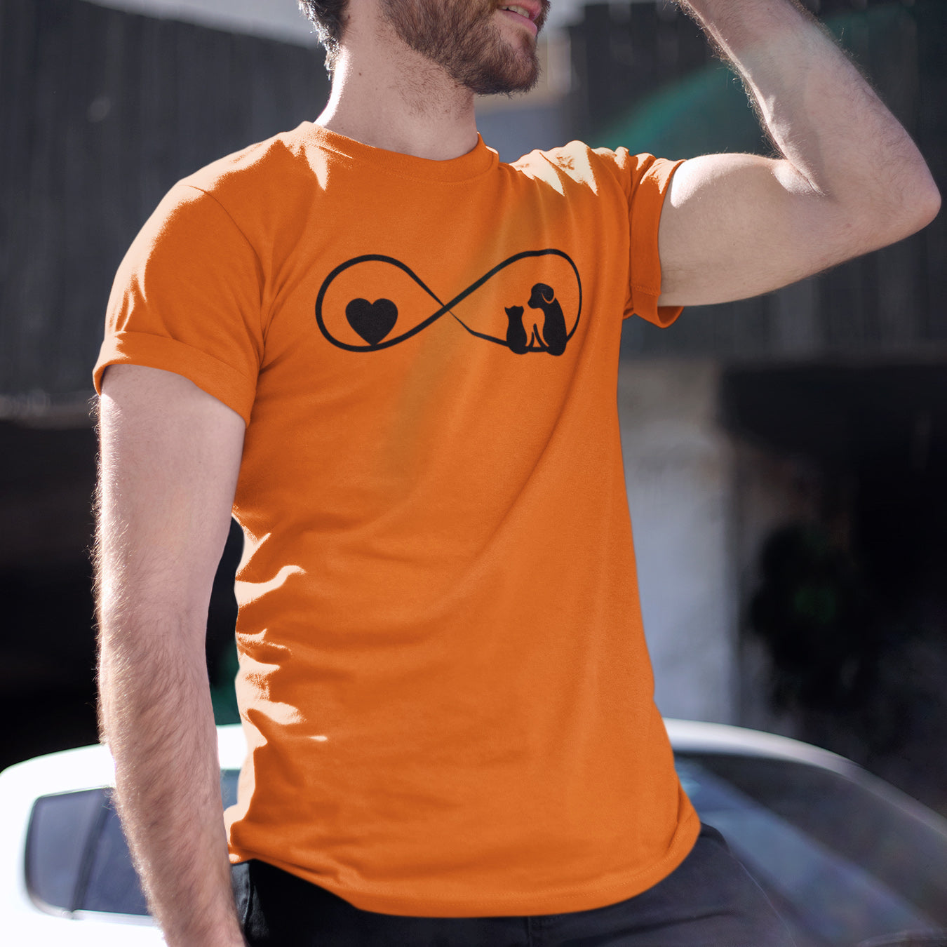 Unendlichkeit Herz Hund & Katze T-Shirt