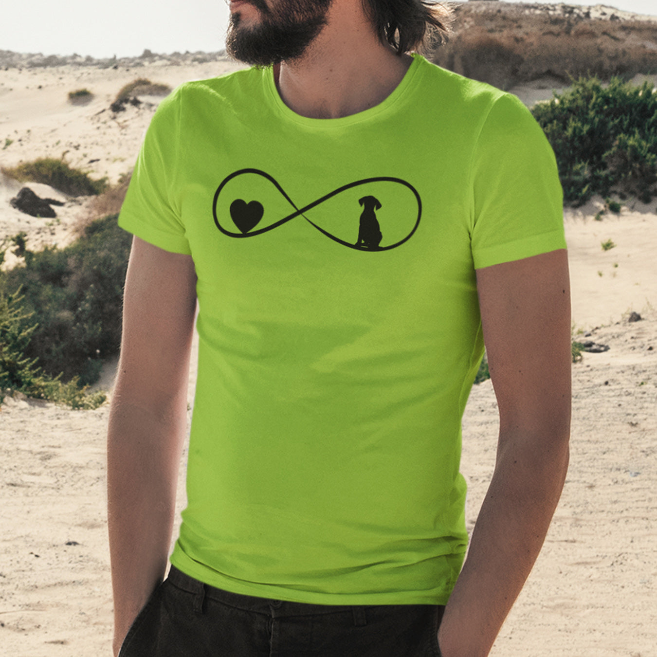 Unendlichkeit Hund Schlappohr T-Shirt