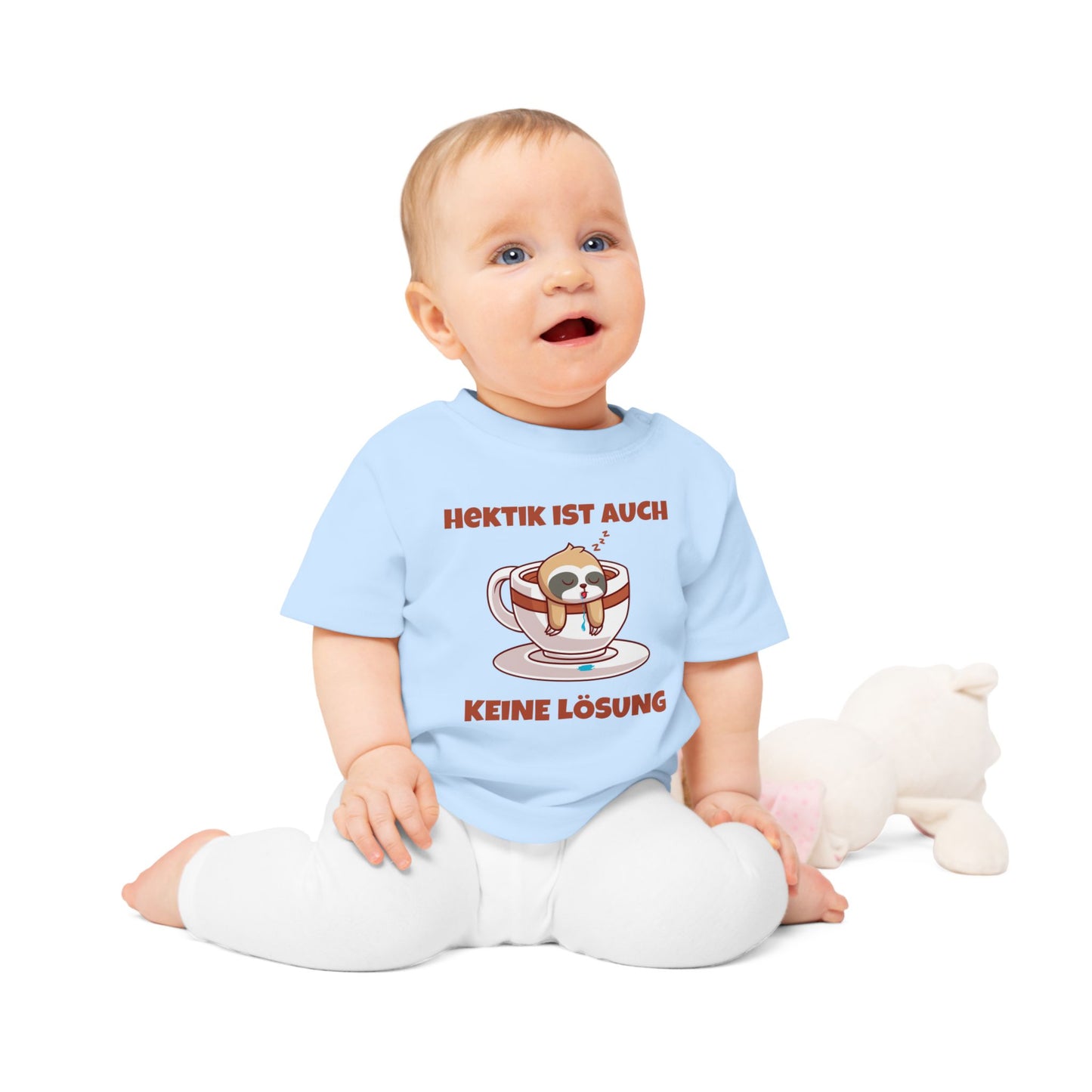 Keine Hektik Faultier Baby T-Shirt