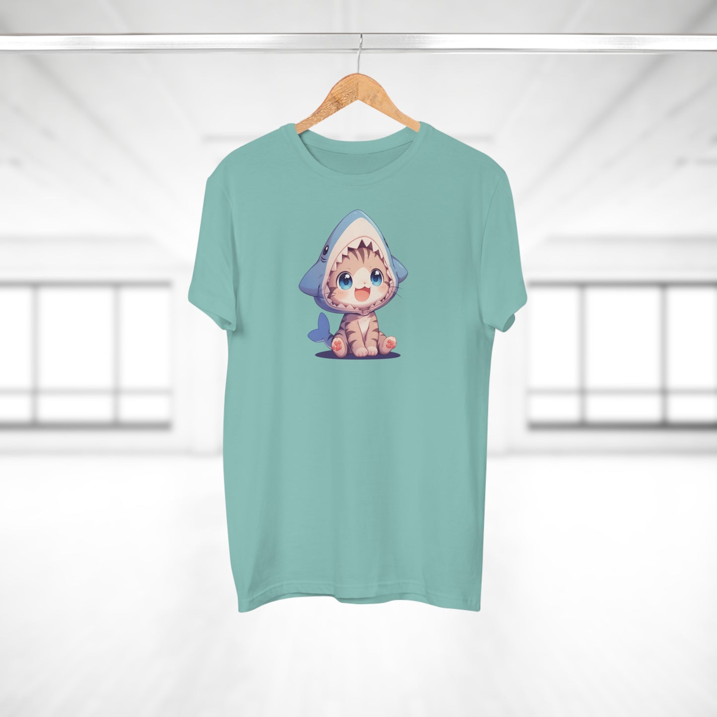 Kitten im Hai Kostüm T-shirt